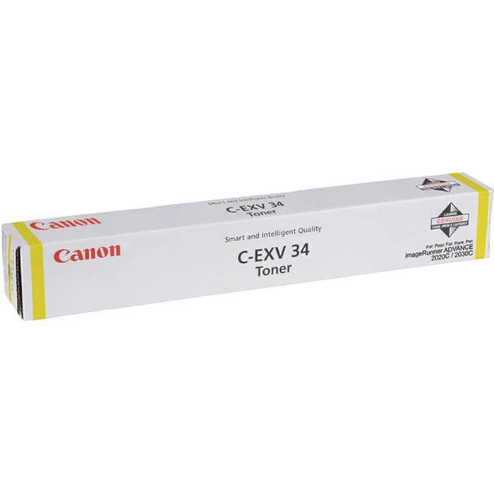 Тонер-картридж Canon C-EXV 34 Yellow желтый