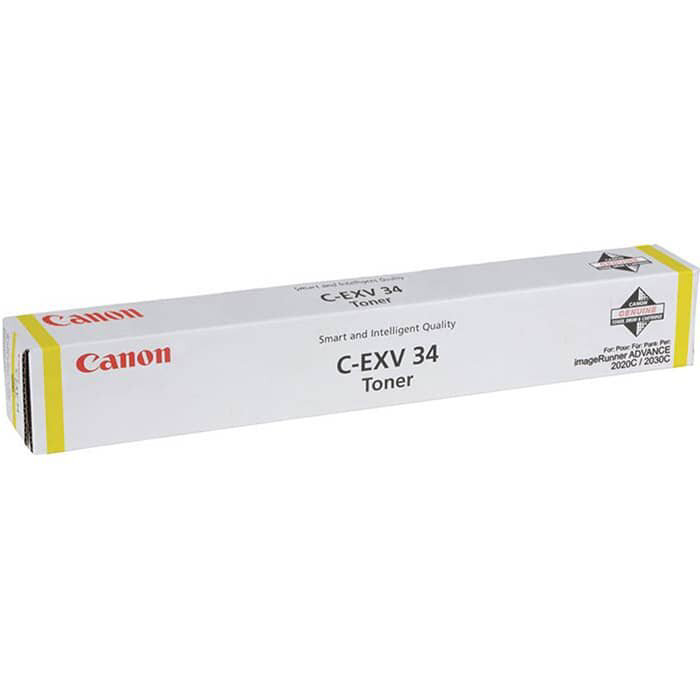 Тонер-картридж Canon C-EXV 34 Yellow желтый