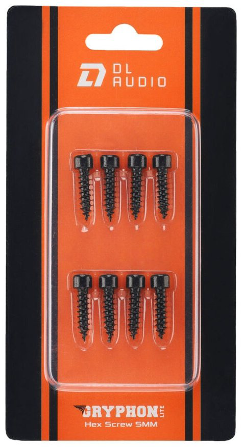 DL Audio установочный комплект Gryphon Lite Hex Screw 5 мм Black 8 шт