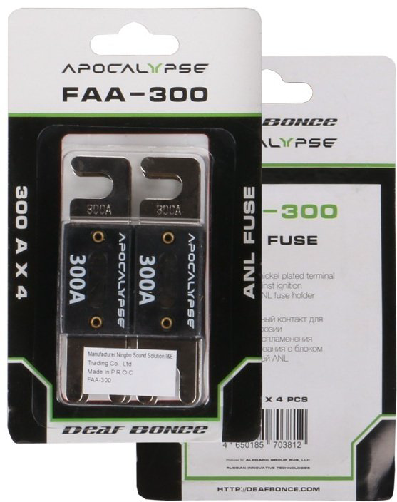 Deaf Bonce предохранитель Apocalypse FAA-300A 4 шт