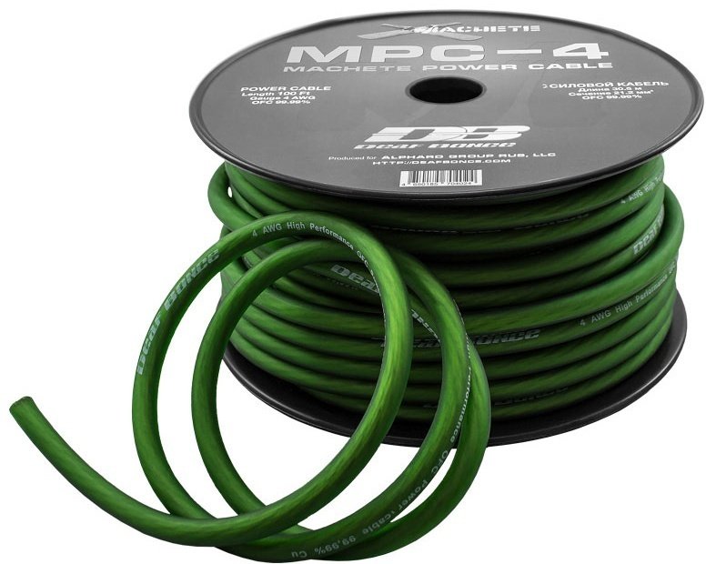 Deaf Bonce кабель MPC-4GA GREEN 30.5м. 1 шт