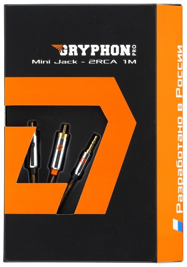 DL Audio кабель Gryphon Pro Mini Jack - 2RCA 1M 1 шт