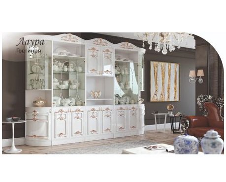 Сервант Азия Бренд Лаура 3.2 белый купить,NaN