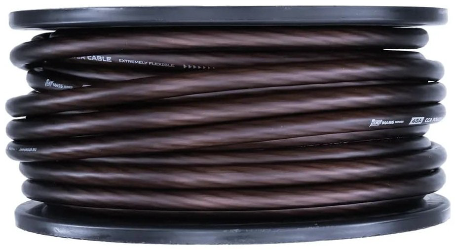 AMP кабель MASS 4Ga CCA Extremely flexible 5 м черный 1 шт - ForteMarket AMP кабель MASS 4Ga CCA Extremely flexible 5 м черный 1 шт купить,9298