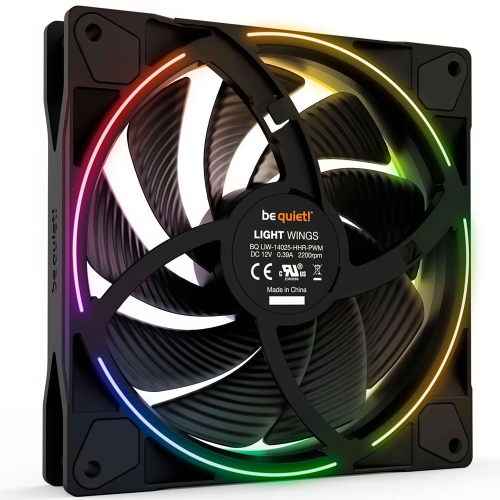 Вентилятор для корпуса Be quiet! Light Wings PWM high-speed 140mm ARGB BL075 черный купить,0