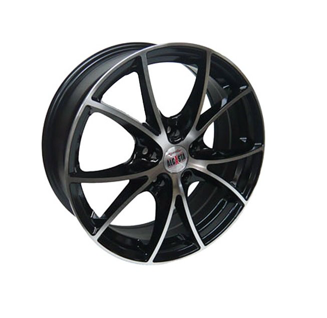 Комплект дисков Alcasta M07 5х112 R16х6.5 СВ57.1 ЕТ33 BKF купить,NaN