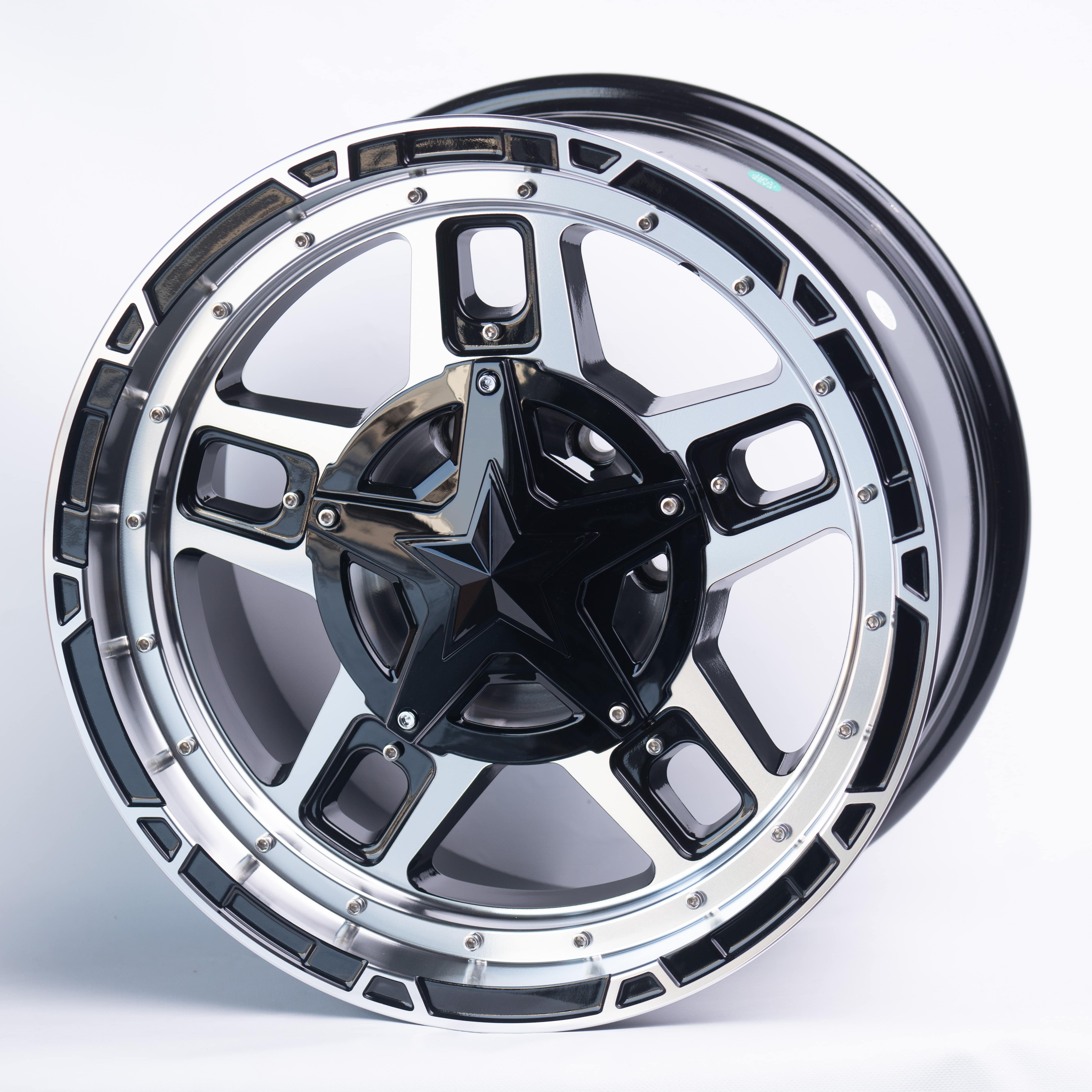 Комплект дисков Rimax 1688  6x139,7 R17x9 CB110,1 ET15 machined-black купить,NaN