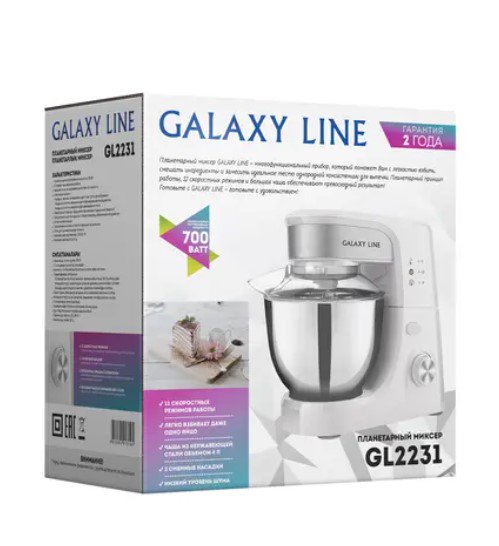 Миксер Galaxy Line GL 2231 белый купить,0
