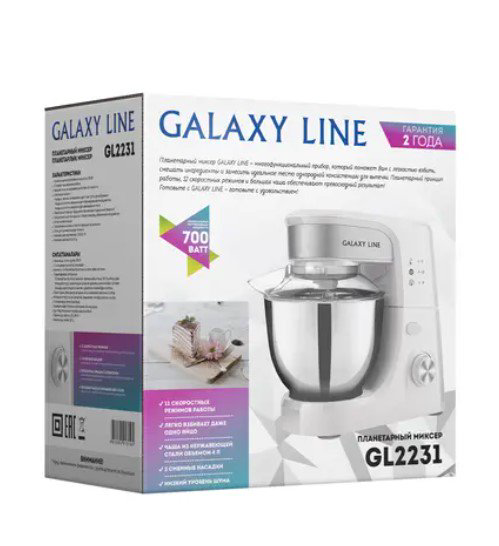 Миксер Galaxy Line GL 2231 белый купить,43224