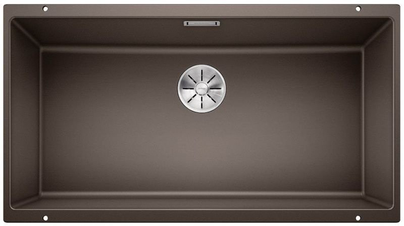 Кухонная мойка Blanco Subline 800-U подстольная 83х46х22 см, гранит, тон кофе
