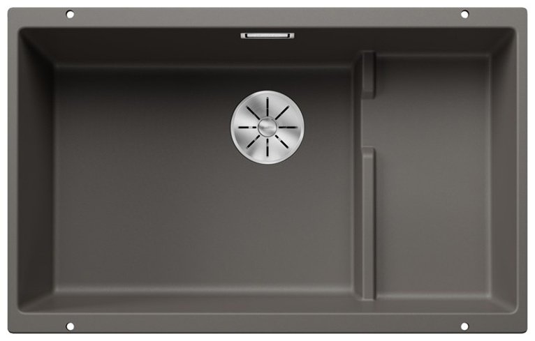 Кухонная мойка Blanco Subline 700-U Level 527355 вулканический серый врезная 46х73 смх20 см, искусственный гранит