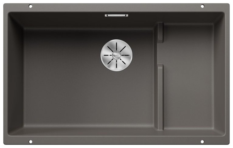 Кухонная мойка Blanco Subline 700-U Level 527355 вулканический серый врезная 46х73 смх20 см, искусственный гранит купить,263718