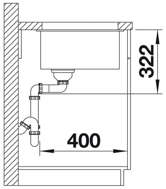 Кухонная мойка Blanco Subline 700-U Level 527355 вулканический серый врезная 46х73 смх20 см, искусственный гранит купить,263718