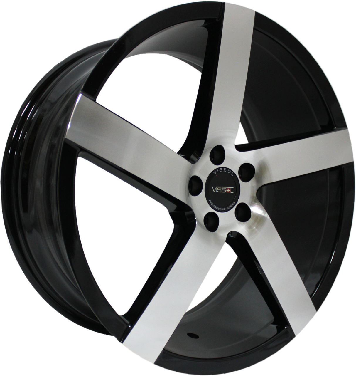 Комплект дисков Vissol V-080L 5х112 R19х8.5 СВ66.6 ЕТ45 black with machined face купить,NaN
