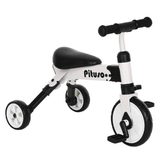 Велосипед детский Pituso 2в1 Букашка AS003 белый купить,NaN