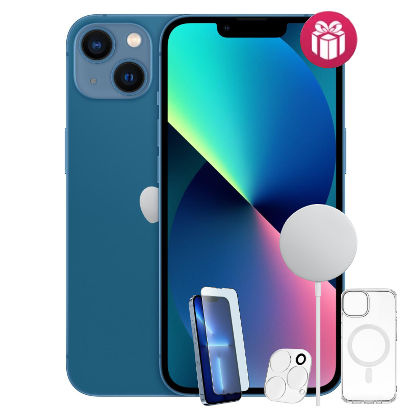 Смартфон Apple iPhone 13 128GB Blue + акция 4 подарка купить,NaN