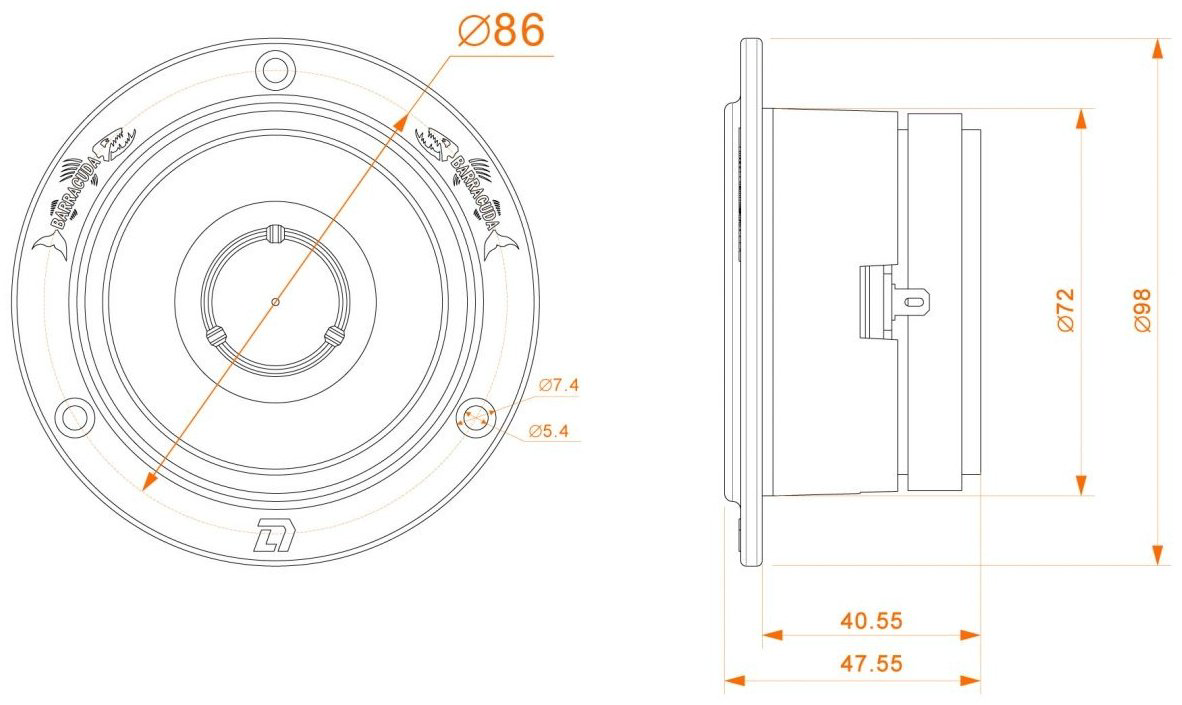 DL Audio высокочастотная АС Barracuda Tweeter SE купить,16640