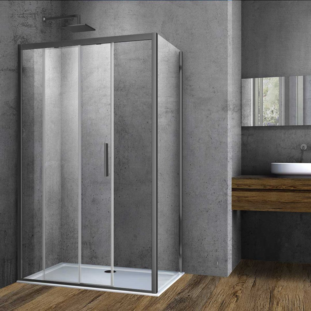 Душевое ограждение KABINKA.KZ двухстенное Soft VSR-3SO9012CLGM, 900х1950 мм купить,NaN