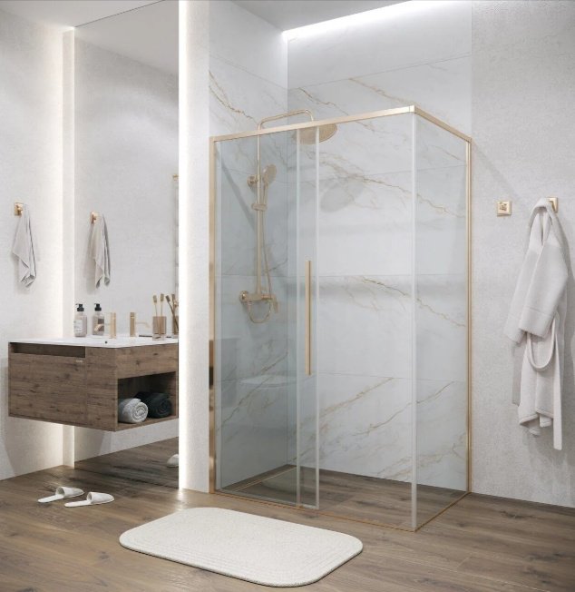 Душевое ограждение KABINKA.KZ одностенное 200.K33.01.100.32.00, 1000х1950 мм купить,NaN