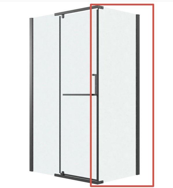 Душевое ограждение KABINKA.KZ одностенное 200.K33.03.100.21.02, 1000х1950 мм купить,NaN