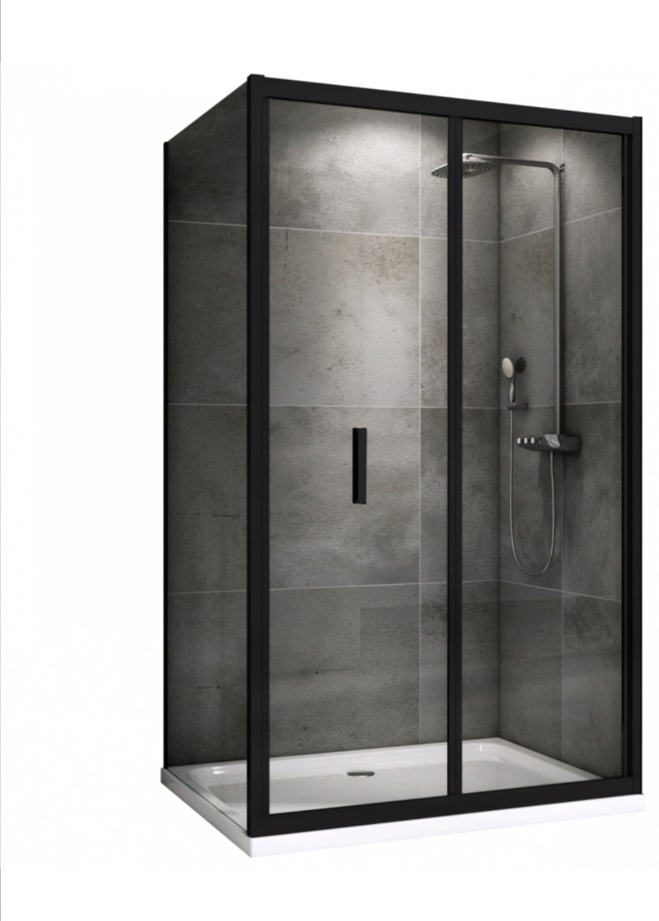 Душевое ограждение Abber двухстенное AG07120B-S80B, 800х1950 мм купить,NaN