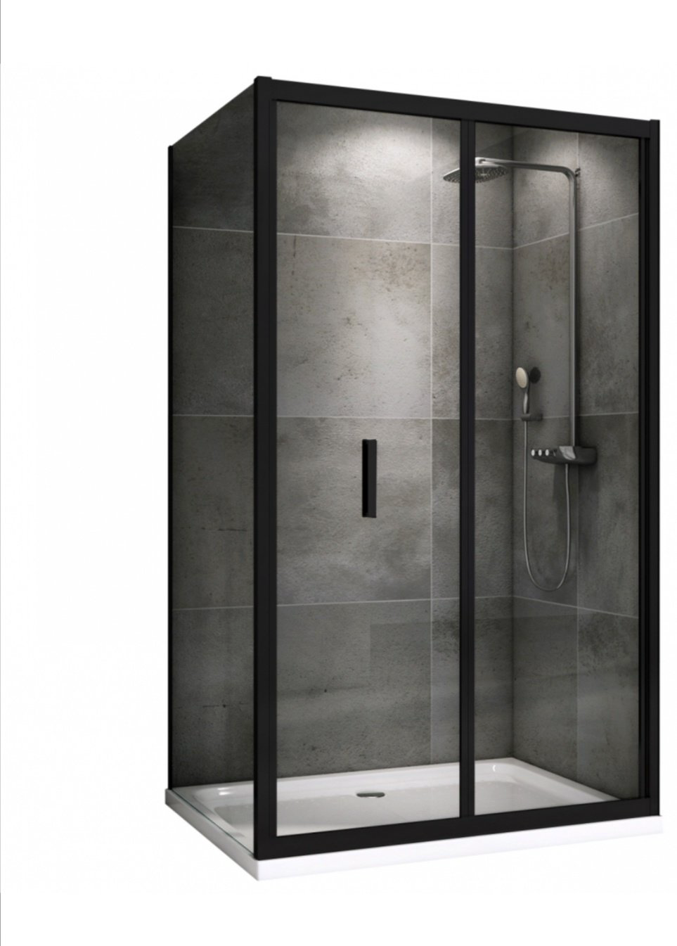 Душевое ограждение Abber двухстенное AG07120B-S80B, 800х1950 мм купить,NaN