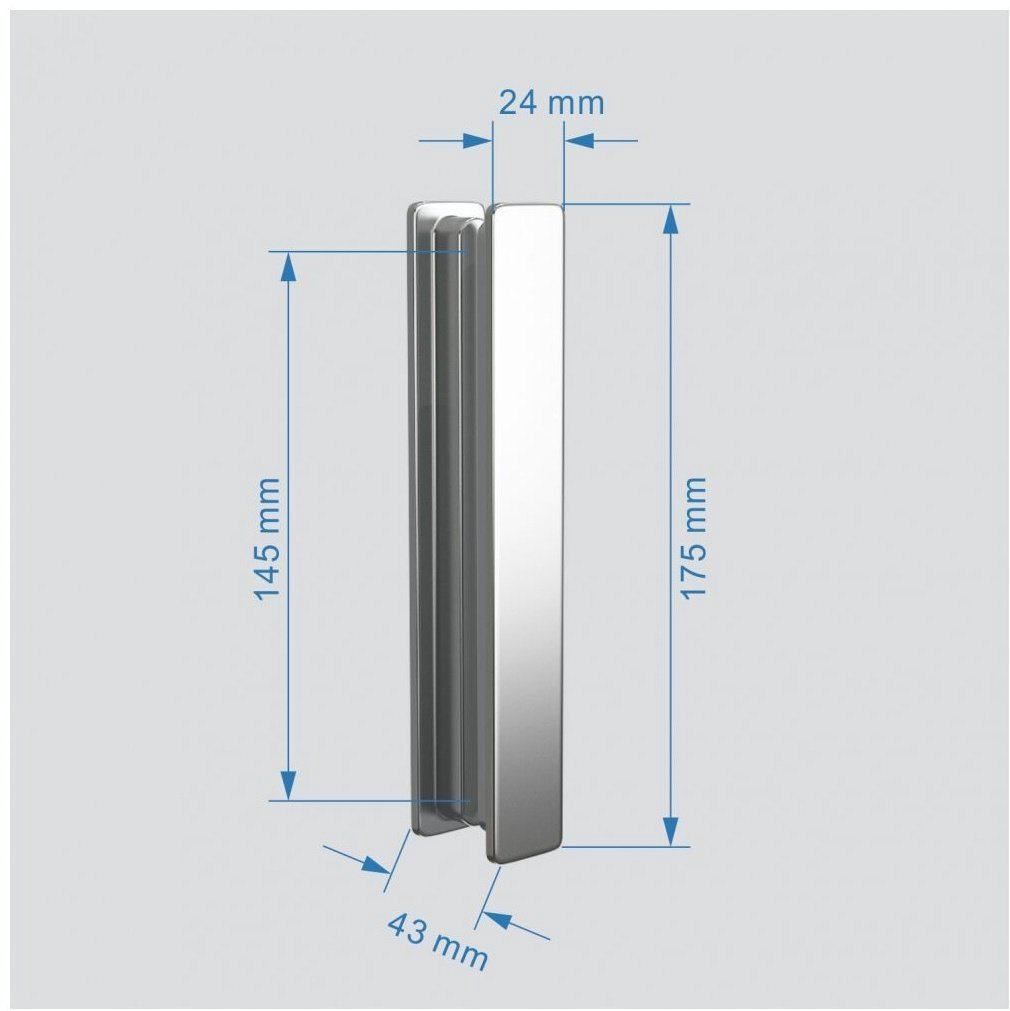 Душевое ограждение Abber двухстенное AG07090-S90, 900х900х1950 мм купить,NaN