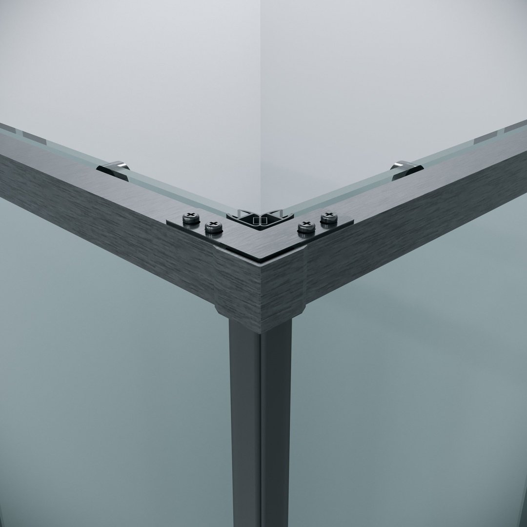 Душевое ограждение KABINKA.KZ двухстенное 300.K33.01.1110.42.00, 1100х1950 мм