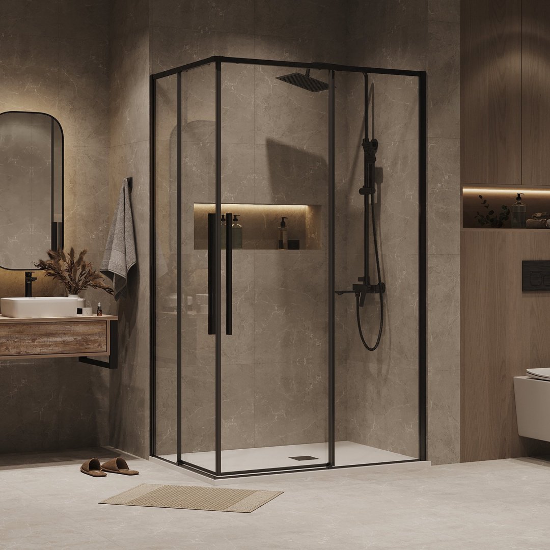 Душевое ограждение KABINKA.KZ двухстенное 300.K33.01.1110.42.00, 1100х1950 мм