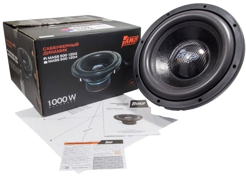Сабвуфер AMP MASS 500 12D2 купить,52495
