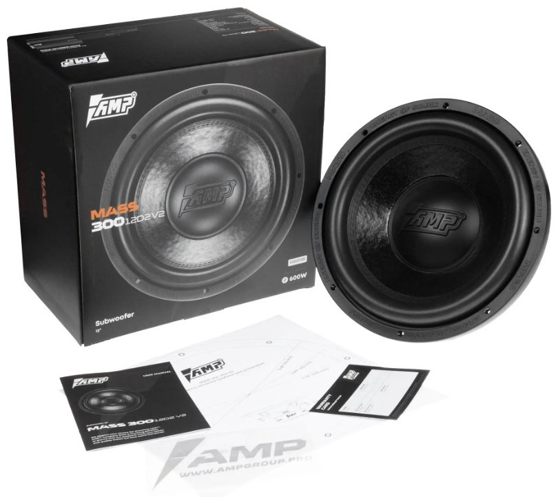 Сабвуфер AMP Mass 300 12 D2 V2 - ForteMarket Сабвуфер AMP Mass 300 12 D2 V2 купить,43989
