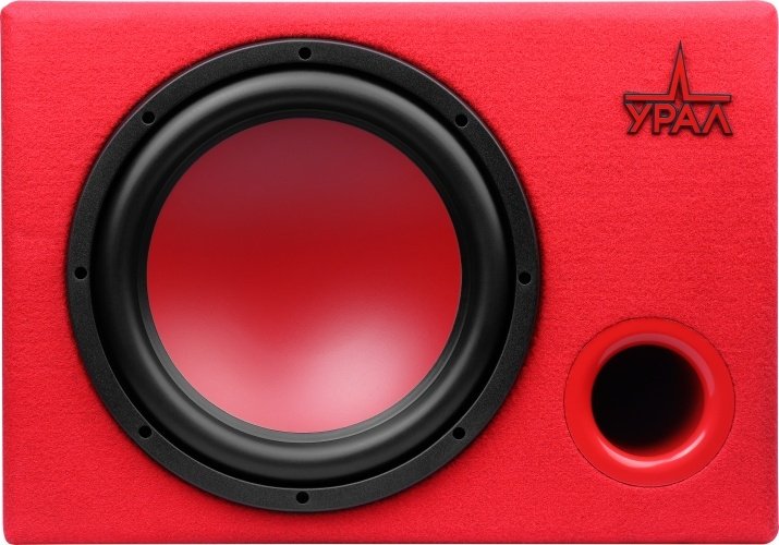 Сабвуфер УРАЛ АС-У12А Красный