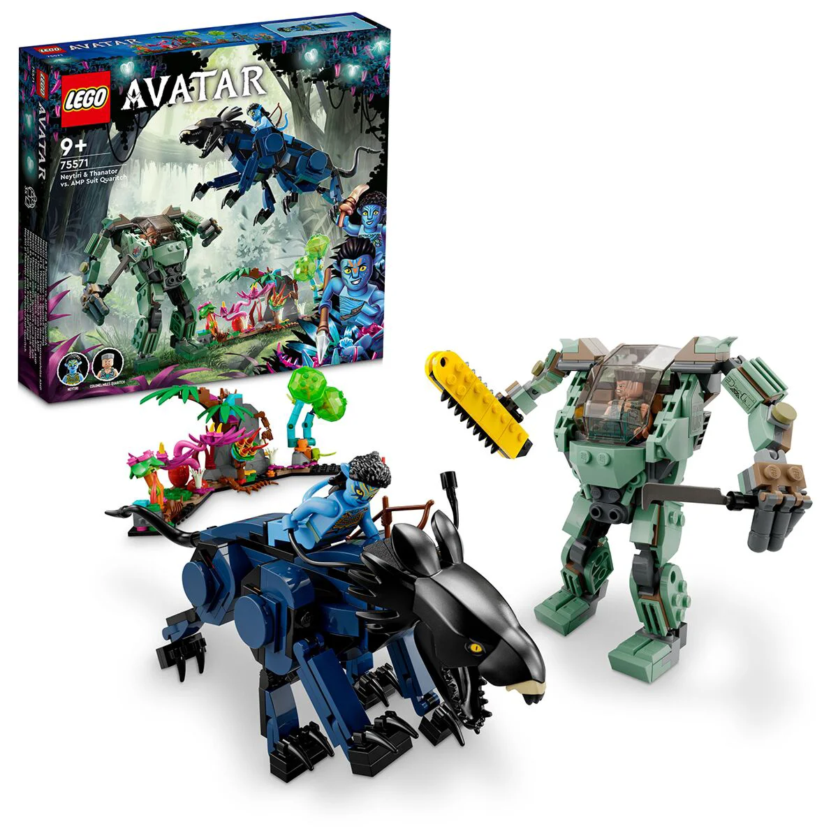 Конструктор Lego Avatar Нейтири и Танатор против Куаритча в скафандре Умп 75571