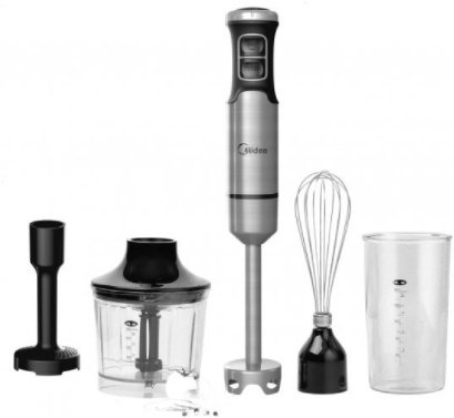Блендер Midea MJ-BH1001W черно-серебристый