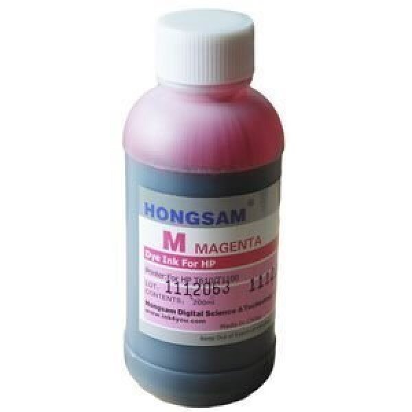 Чернила DCTec Hongsam Magenta для HP DesignJet T610/T790/T1100 200мл пурпурные