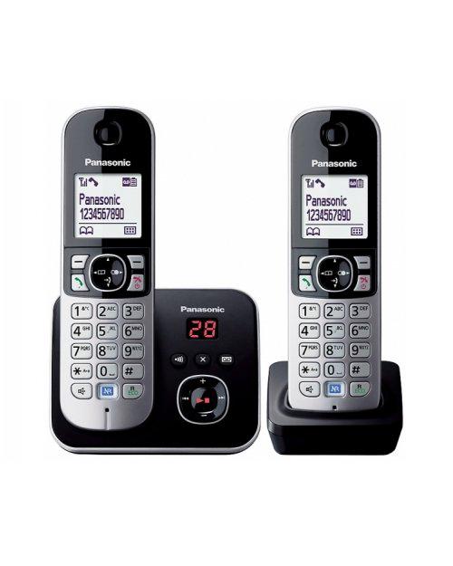 Радиотелефон Panasonic KX-TG6822CAB черно-серый купить,NaN