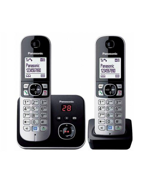 Радиотелефон Panasonic KX-TG6822CAB черно-серый купить,NaN