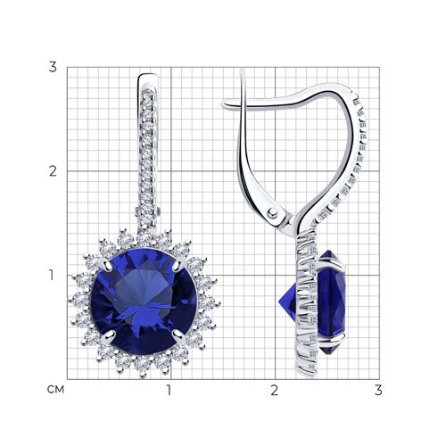 Серьги Diamant 94-120-00805-1 5,2гр. купить,NaN