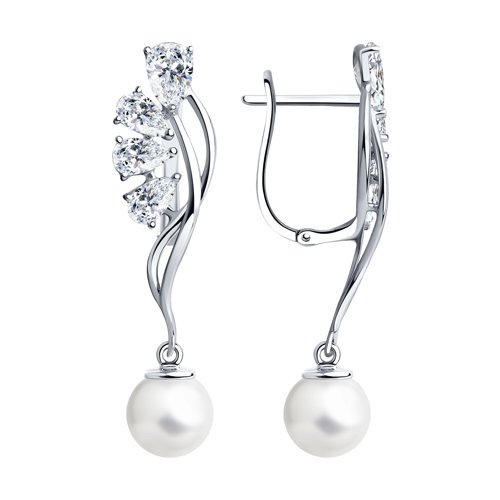 Серьги Diamant 94-121-00467-1 3,8гр. купить,NaN