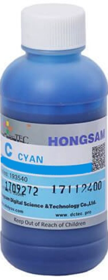 Чернила DCtec Hongsam для Epson L800/L805/L810/L850/L1800 Cyan 200мл голубые