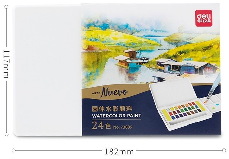 Краски DELI 73889 assorty 24 шт купить,NaN