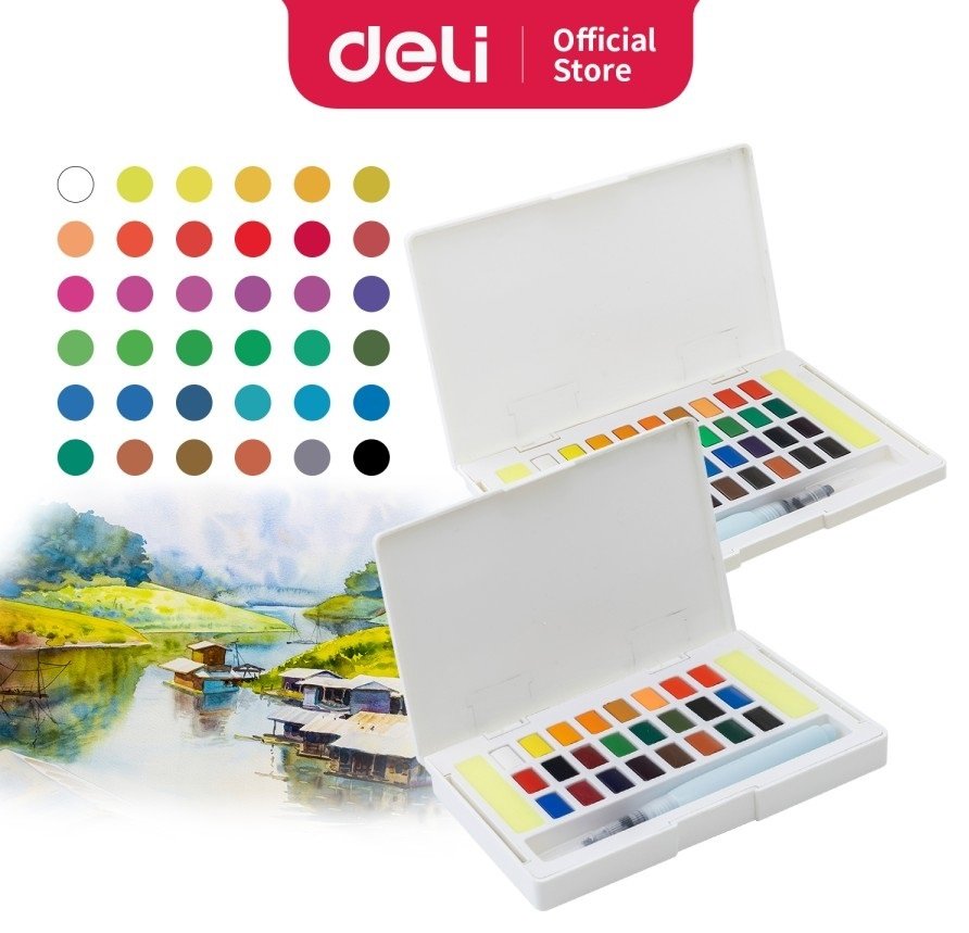 Краски DELI 73889 assorty 24 шт купить,NaN