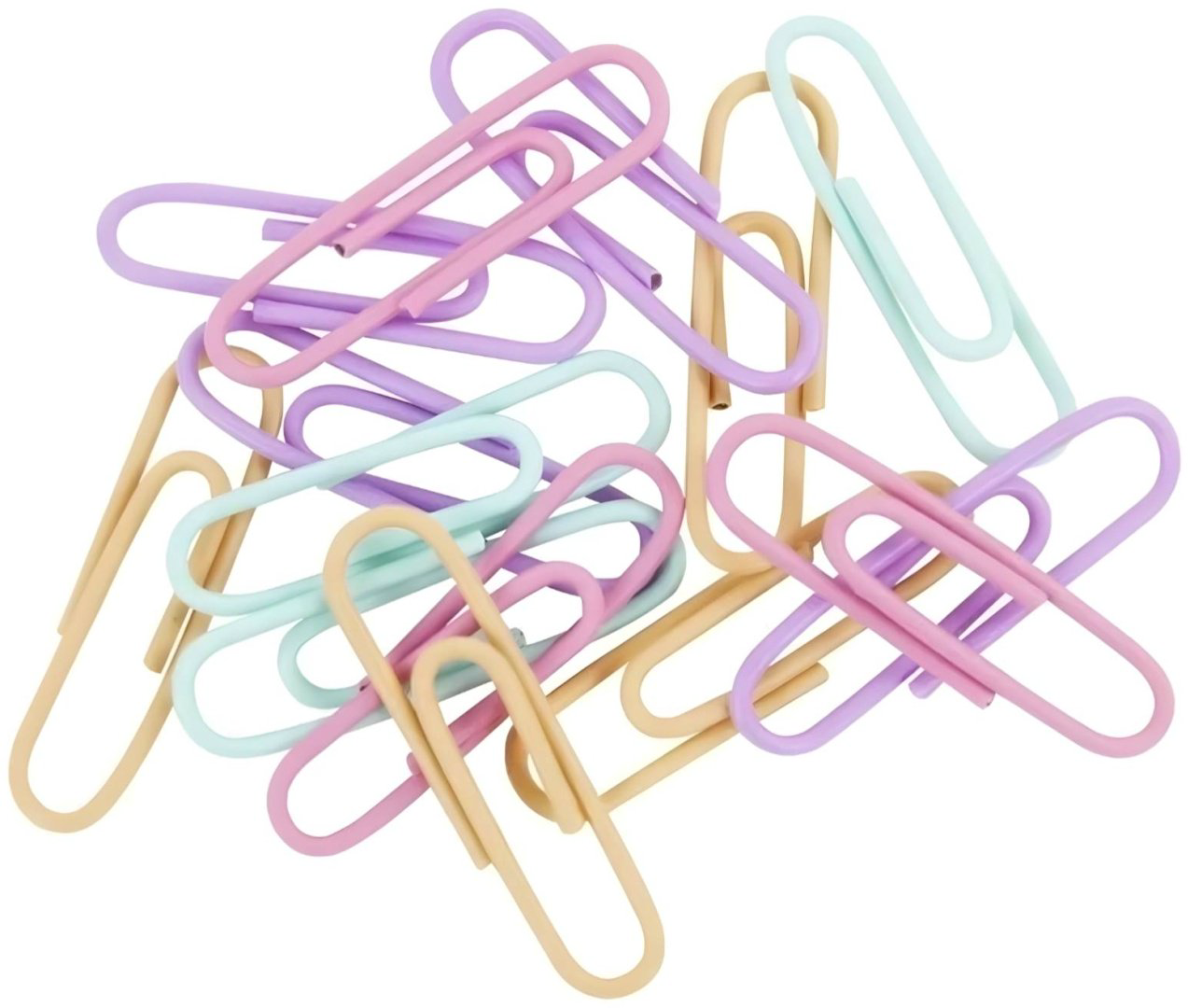 Скрепки Yone Pastel multicolor 70, 70 шт, 30 мм, мультиколор купить,NaN