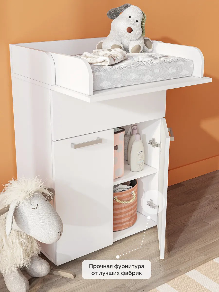 Комод пеленальный MassLite Колибри BHK12457 белый купить,NaN
