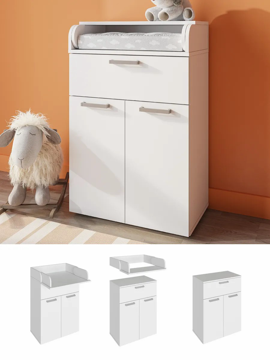 Комод пеленальный MassLite Колибри BHK12457 белый купить,NaN