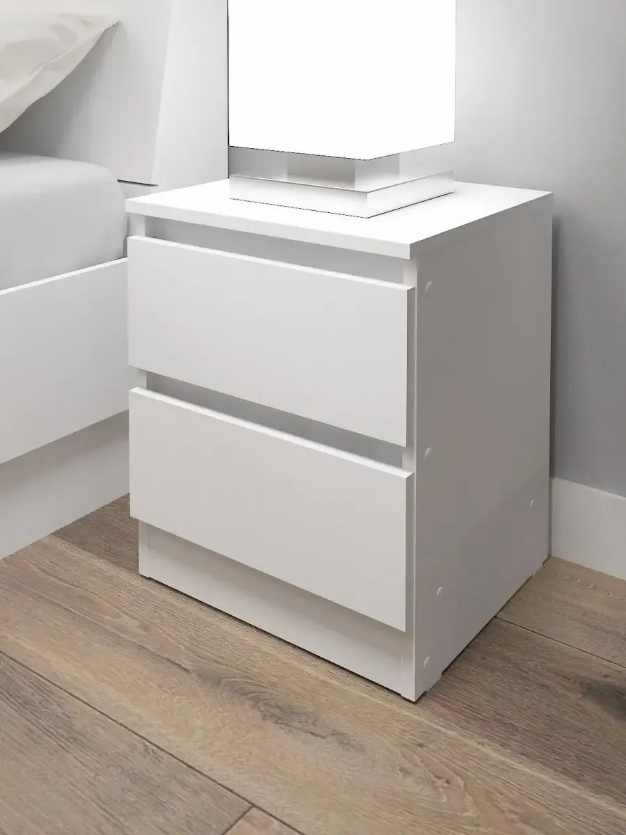 Тумба прикроватная MassLite BHK12345 белая купить,NaN