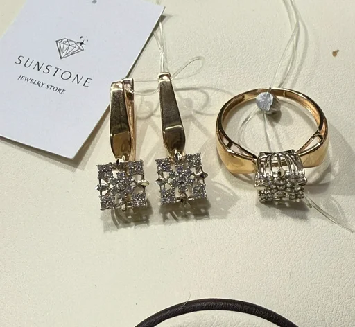 Комплект Sunstone S897 17.5р 5.5гр золото 585