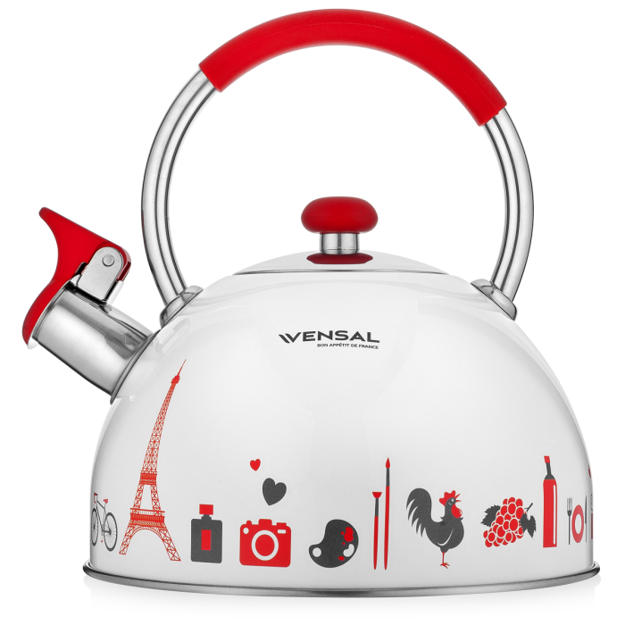Чайник Vensal Paris VS3001 2,5л белый купить,NaN