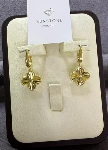 Серьги Sunstone S905 3.8гр золото 585
