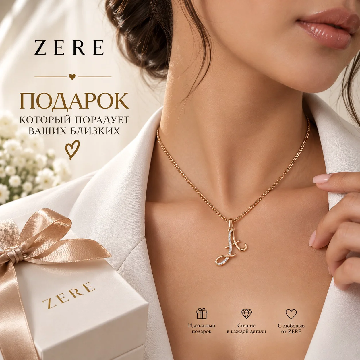 Комплект Zere ZR13092612 красное золото 3.1 г 45см купить,232500